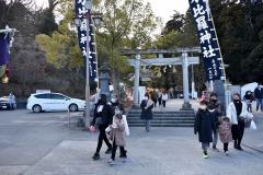 1/10　常磐湯本町、金刀比羅神社の例大祭は規模を縮小して実施